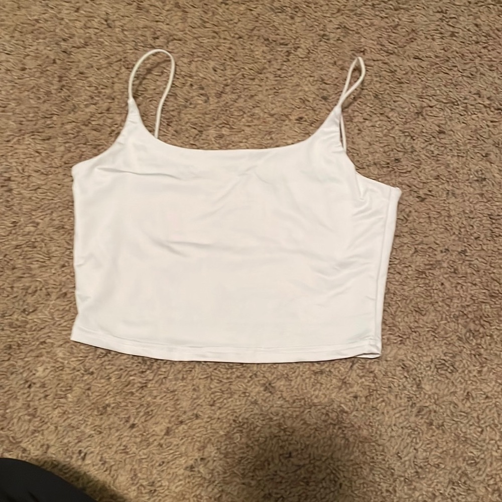 White Cropped Cami